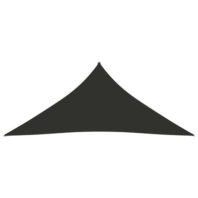 vidaXL antracitszürke háromszög alakú oxford-szövet napvitorla 5x6x6 m