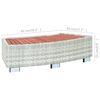 vidaXL vil&aacute;gossz&uuml;rke polyrattan spa l&eacute;pcső 92 x 45 x 25 cm