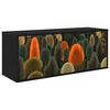 vidaXL Fals&iacute;that&oacute; TV Szekr&eacute;ny ZAANDAM 102 x 33 x 40 cm Fekete T&ouml;lgy