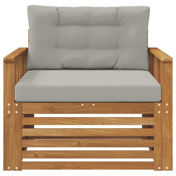 vidaXL K&uuml;lt&eacute;ri kanap&eacute; szett T&ouml;m&ouml;r ak&aacute;cfa &eacute;s poli&eacute;szter Term&eacute;szetes