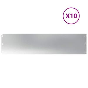 vidaXL Fűszeg&eacute;lyez&eacute;s 10 db 25 x 103 cm Horganyzott Ac&eacute;l Ez&uuml;st