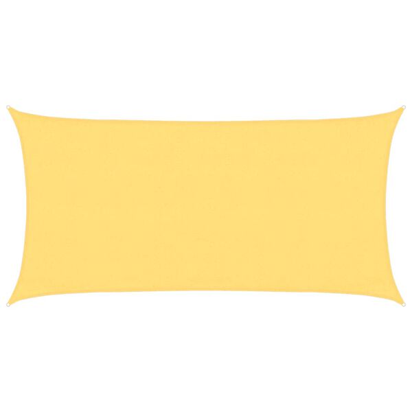 vidaXL bézs HDPE napvitorla 160 g/m² 3 x 6 m