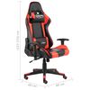 vidaXL piros PVC forg&oacute; gamer sz&eacute;k