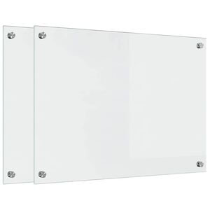 vidaXL Konyhai splashback 2 pcs &Aacute;tl&aacute;tsz&oacute; 70 x 50 cm edzett &uuml;veg