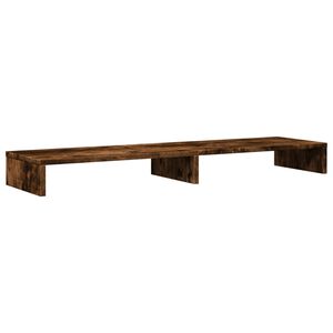 vidaXL f&uuml;st&ouml;s t&ouml;lgy sz&iacute;nű szerelt fa monitor&aacute;llv&aacute;ny 100 x 27 x 10 cm
