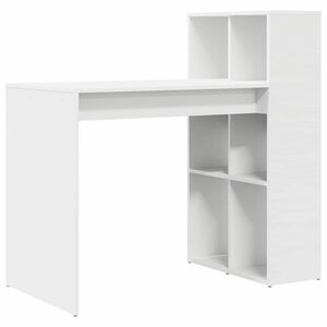 vidaXL Asztal Feh&eacute;r Szerelt Fa 108 x 55 x 103.5 cm