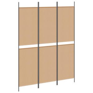 vidaXL 3-paneles szoba elv&aacute;laszt&oacute; B&eacute;zs 150 x 200 cm Sz&ouml;vet