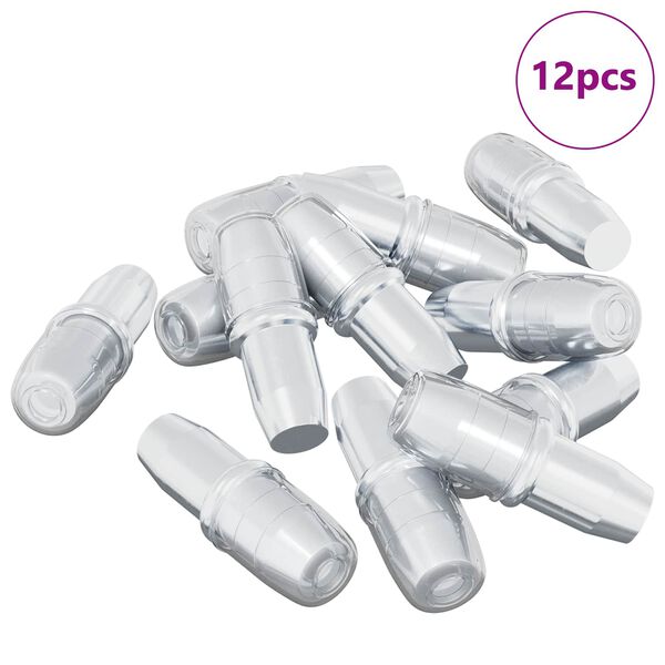 vidaXL Polc Peg 12 pcs Ez&uuml;st 7 x 16 mm Vas