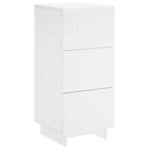 vidaXL T&aacute;lal&oacute;szekr&eacute;ny Feh&eacute;r 33,5 x 34,5 x 75 cm Szerelt Fa