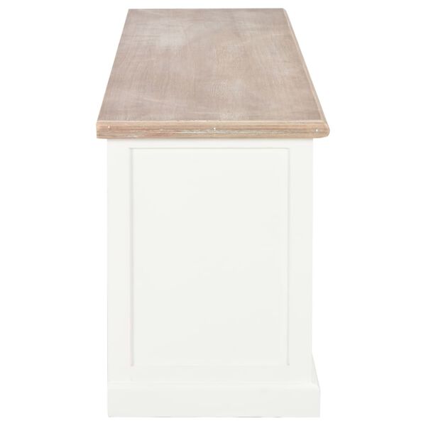 vidaXL feh&eacute;r fa TV-szekr&eacute;ny 120 x 30 x 40 cm