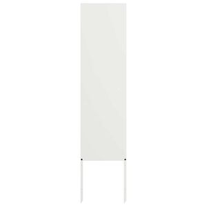 vidaXL Kertv&eacute;dő v&aacute;szon Feh&eacute;r 32 x 140 cm Hidegen hengerelt ac&eacute;l