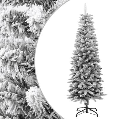vidaXL PVC és polietilén műkarácsonyfa pelyhes hóval 150 cm