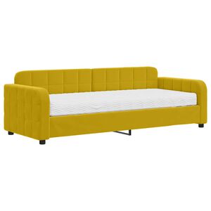 vidaXL s&aacute;rga b&aacute;rsony heverő matraccal 80 x 200 cm