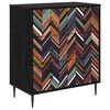 vidaXL Fi&oacute;kos szekr&eacute;ny OMMEN Geometrikus minta 66 x 36,5 x 76 cm