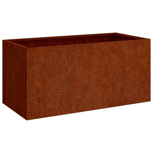 vidaXL corten ac&eacute;l n&ouml;v&eacute;nytart&oacute; 62x30x29 cm