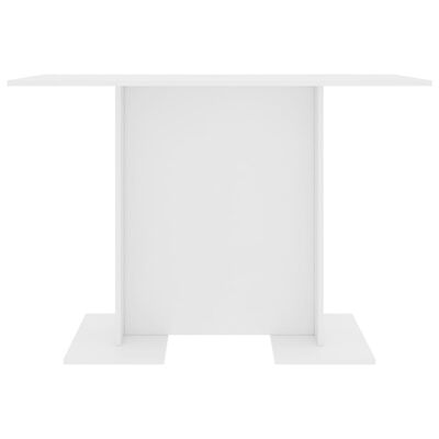 vidaXL fehér szerelt fa étkezőasztal 110 x 60 x 75 cm
