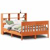 vidaXL viaszbarna t&ouml;m&ouml;r fenyőfa &aacute;gy matrac n&eacute;lk&uuml;l 120 x 200 cm