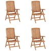 vidaXL 4 db d&ouml;nthető t&ouml;m&ouml;r t&iacute;kfa kerti sz&eacute;k p&aacute;rn&aacute;val