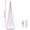 vidaXL hideg feh&eacute;r LED kar&aacute;csonyfa t&uuml;sk&eacute;kkel 1534 LED 500 cm