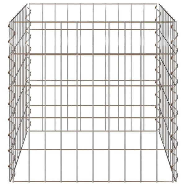 vidaXL Komposztáló Szürke Acél