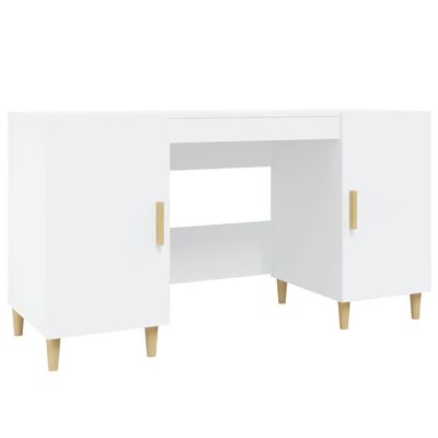 vidaXL fehér szerelt fa íróasztal 140 x 50 x 75 cm