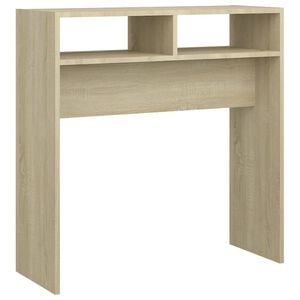 vidaXL sonoma t&ouml;lgy sz&iacute;nű szerelt fa t&aacute;lal&oacute;asztal 78 x 30 x 80 cm