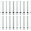 vidaXL Be&aacute;gyazott ker&iacute;t&eacute;soszlop 44 db Z&ouml;ld 180 cm Porsz&oacute;rt ac&eacute;l