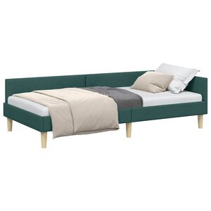 vidaXL Sarok&aacute;gy keret S&ouml;t&eacute;tz&ouml;ld 80 x 200 cm sz&ouml;vet