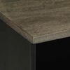 vidaXL fekete t&ouml;m&ouml;r mang&oacute;fa TV-szekr&eacute;ny 80 x 33 x 46 cm