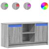 vidaXL sz&uuml;rke sonoma sz&iacute;nű szerelt fa LED-es TV-szekr&eacute;ny 100x34x50 cm