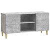 vidaXL TV szekr&eacute;ny 102 x 34,5 x 50 cm Betonsz&uuml;rke Szerelt Fa