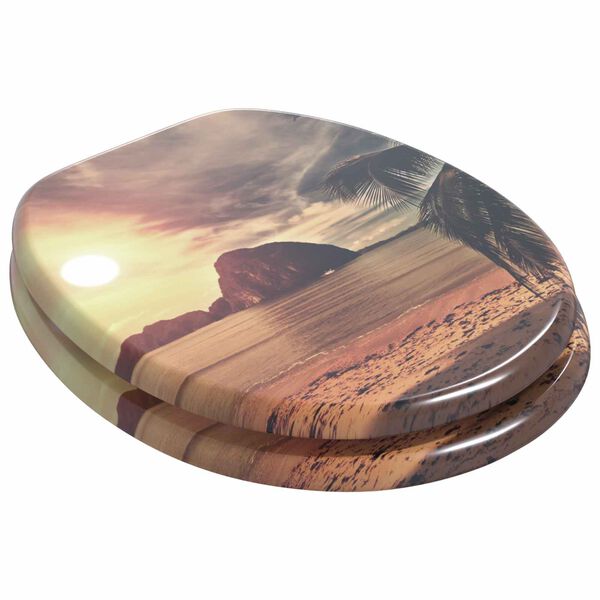 vidaXL WC &uuml;lőke Narancss&aacute;rga 44 x 38 cm MDF lap