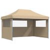 vidaXL Partys&aacute;tor 440 x 292 x 315 cm Beige k&eacute;k kerettel