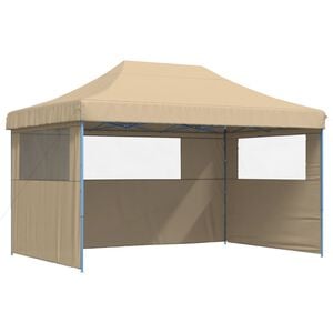 vidaXL Partys&aacute;tor 440 x 292 x 315 cm Beige k&eacute;k kerettel