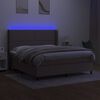 vidaXL t&oacute;psz&iacute;nű sz&ouml;vet rug&oacute;s &eacute;s LED-es &aacute;gy matraccal 160x200 cm