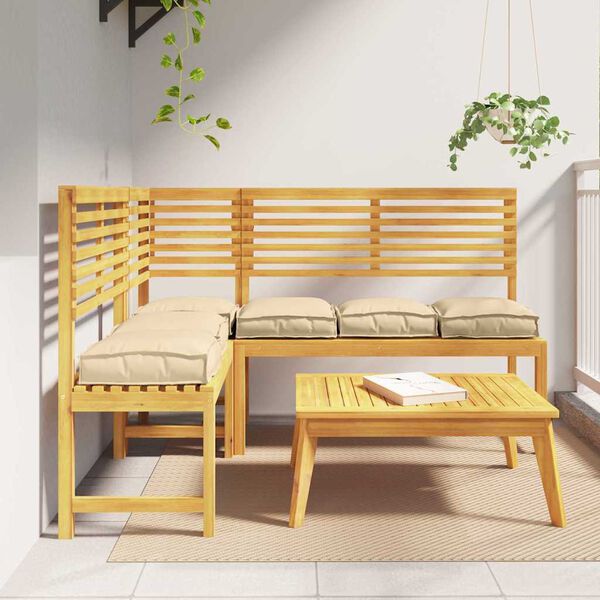 vidaXL P&aacute;rna 6 pcs B&eacute;zs 40 x 40 x 8 cm Oxford Sz&ouml;vet