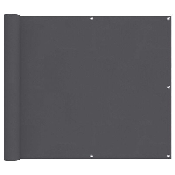 vidaXL Erk&eacute;ly Sz&uacute;nyogh&aacute;l&oacute; Antracit 100 x 600 cm Oxford Sz&ouml;vet