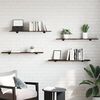 vidaXL 4 db f&uuml;st&ouml;s t&ouml;lgy sz&iacute;nű szerelt fa fali polc 100 x 20 x 1,5 cm
