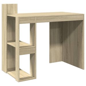 vidaXL sonoma t&ouml;lgy sz&iacute;nű szerelt fa irodai asztal 103,5x56,5x94 cm