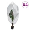 vidaXL 4 db n&ouml;v&eacute;nyv&eacute;dő huzat cipz&aacute;rral 70 g/m&sup2; 1,2x1,8 m