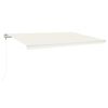vidaXL kr&eacute;msz&iacute;nű automata sz&eacute;l&eacute;rz&eacute;kelős &eacute;s LED-es napellenző 500x350cm