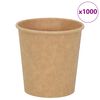 vidaXL 1000 db barna pap&iacute;r k&aacute;v&eacute;scs&eacute;sz&eacute;k 4oz 100ml