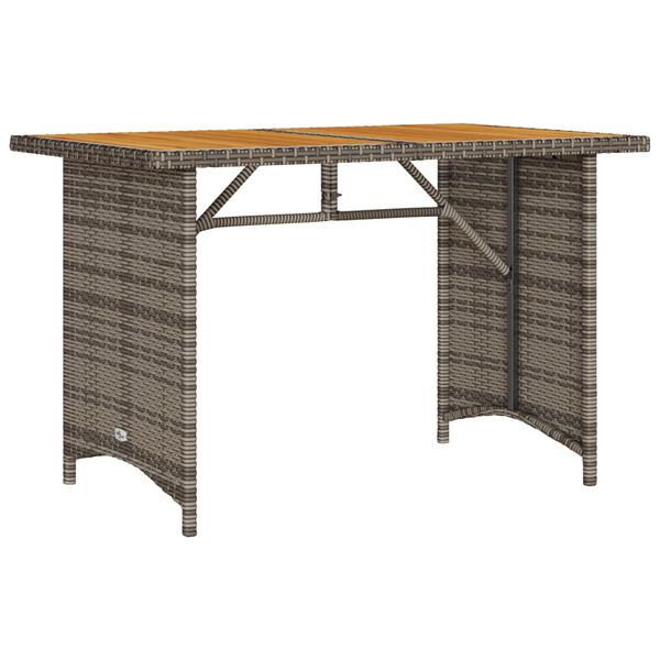 vidaXL sz&uuml;rke polyrattan falapos kerti asztal 110x68x70 cm