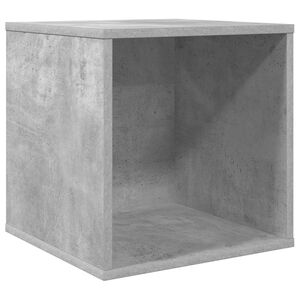 vidaXL Vinyl Album Doboz Betonsz&uuml;rke 37 x 36,5 x 38 cm Szerelt Fa
