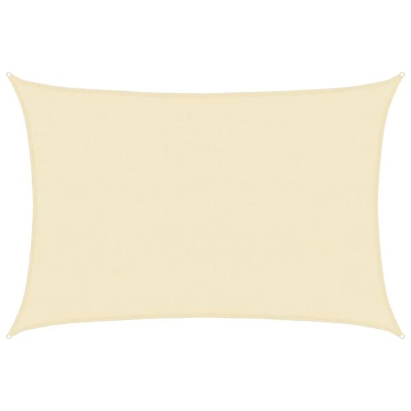 vidaXL kr&eacute;msz&iacute;nű n&eacute;gysz&ouml;gletes HDPE napernyő 4 x 6 m