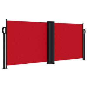 vidaXL piros beh&uacute;zhat&oacute; oldals&oacute; napellenző 100 x 600 cm