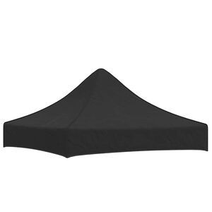 vidaXL fekete tető partis&aacute;torhoz 2 x 2 m 270 g/m&sup2;