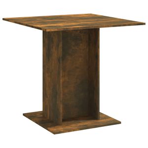 vidaXL f&uuml;st&ouml;s t&ouml;lgy sz&iacute;nű szerelt fa &eacute;tkezőasztal 80 x 80 x 75 cm