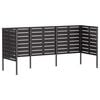 vidaXL Kuk&aacute;sl&aacute;da k&eacute;pernyő 249 x 85 x 113 cm Ac&eacute;l Fekete