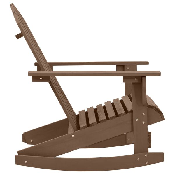 vidaXL barna fa kerti hintaszék